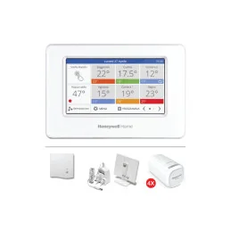 Evohome Kit 4 Zone con relè Caldaia - Base da Tavolo e 4 testine HR91
